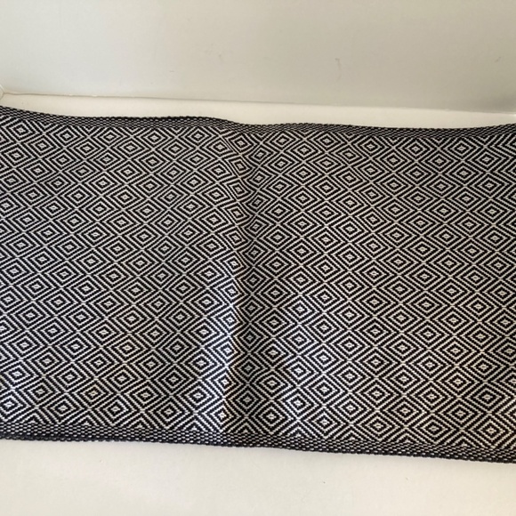 IKEA Goddag Table Runner 100% Cotton Black White Geometric 14x51 MCM Style - Picture 5 of 11